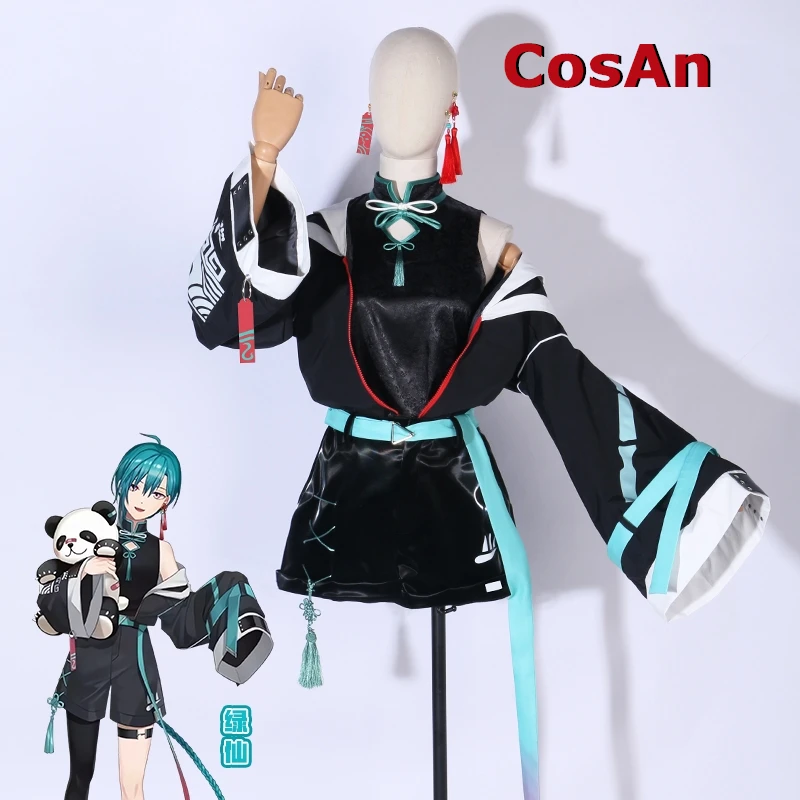 CosAn Virtual idol Vtuber Ryushen Cosplay Costume Gorgeous Elegant Activity Party Role Play Clothing