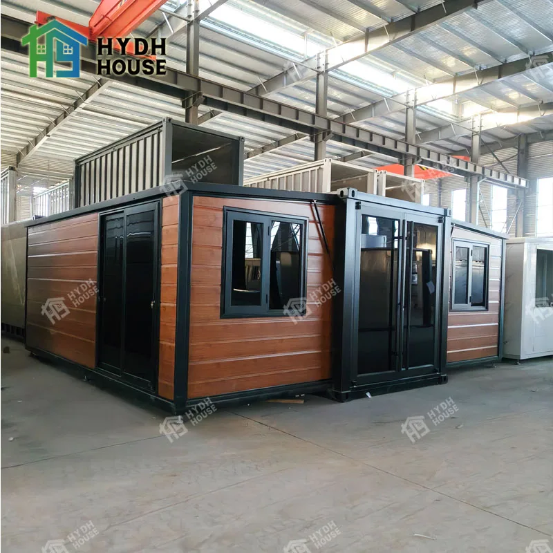 Customized 20ft 2 Bedroom Hurricane Proof Detachable House Light Steel Foldable Expandable Container House