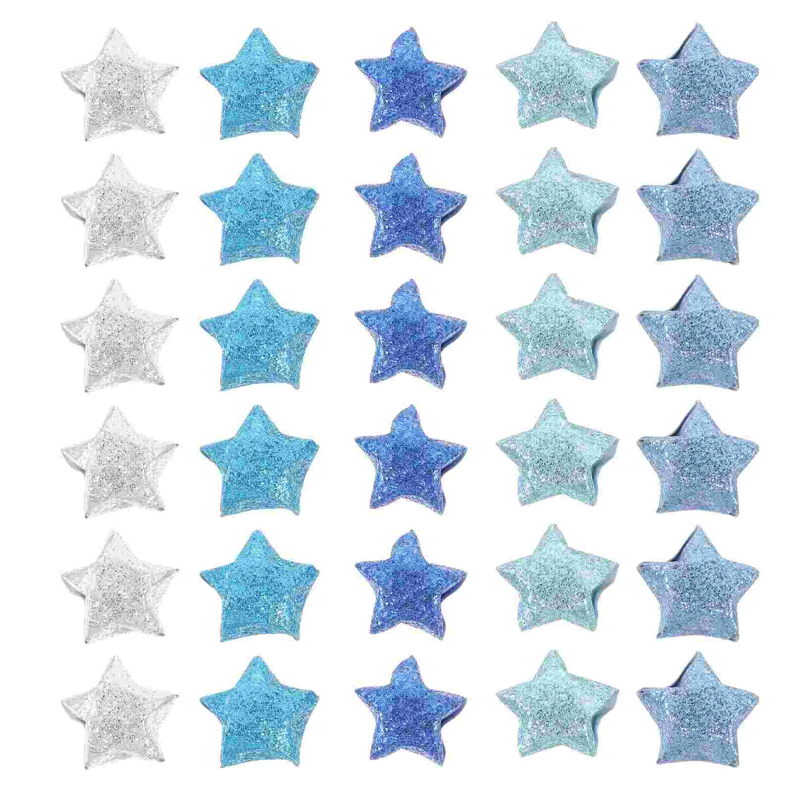 

200 Pcs Origami Lucky Star Material Paper DIY Supply Folding Papers for Children Flash Glitter Blue Kids