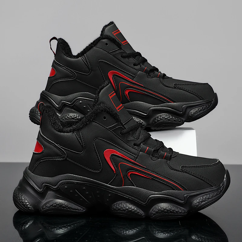 

Men boots 2024 New Winter Slippers Warm Men Shoes Waterproof Non-Slip Plush Sneakers Male tenis shoes Boots Men Sneakers Winter