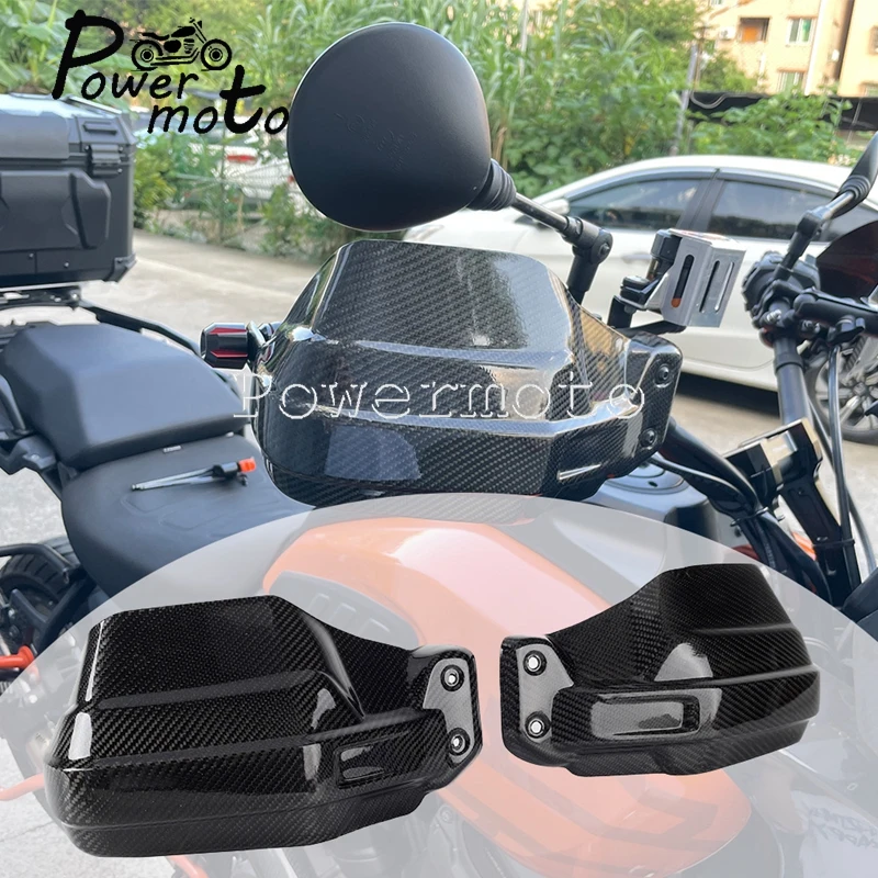 

For Harley Pan America RA1250 1250 Special RA1250S 2021+ Motorcycle Carbon Fiber Handlebar Wind Deflectors Handguard Protector