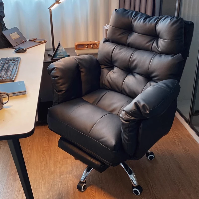 

Adjustable Wheels Chair Armrest Comfortable Brown Swivel Ergonomic Office Chair Chaise Design Rocking Fotel Gamingowy Furniture