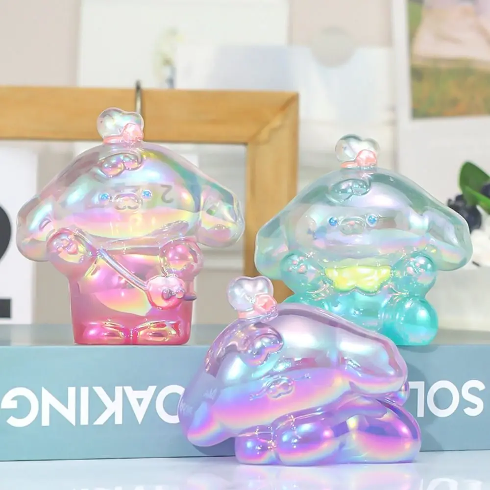 

Diy Jewelry Laser Transparent Gradient Dog Dolls Candy Color Crafts Dog Mini Ornaments 3D Mini Cartoon Model Toy Couple Gifts