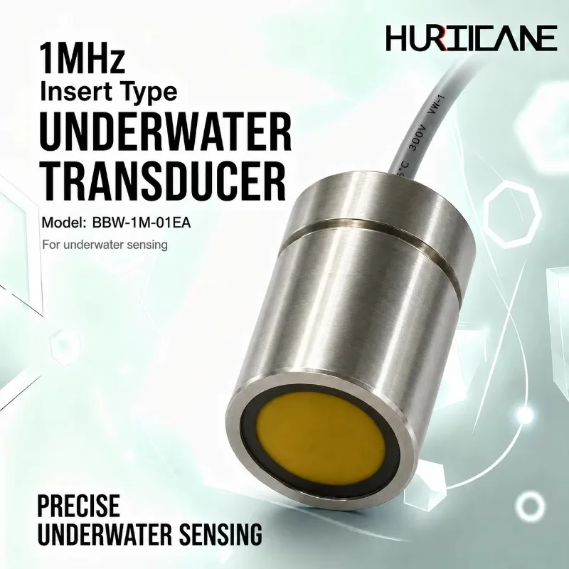 1MHz Insert Type Underwater Ultrasonic for Flowmeter and Underwater Distance Measurement