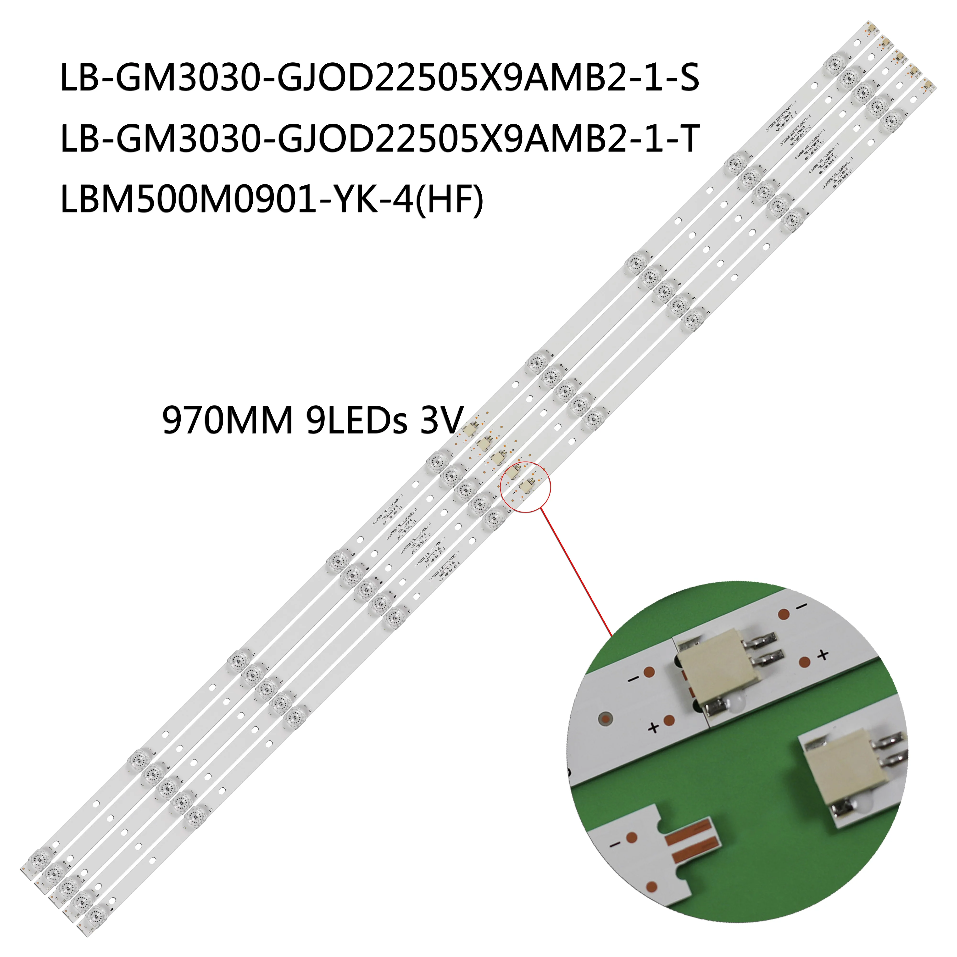 LED Strip LB-GM3030-GJ0D22505X9AMB2-2-J For 50PUS7855/12 50PUS7504/12 50PUS6704/12 50PUS6754/12 TPT500B5-U1T01.D TPT500B5-U1T01D