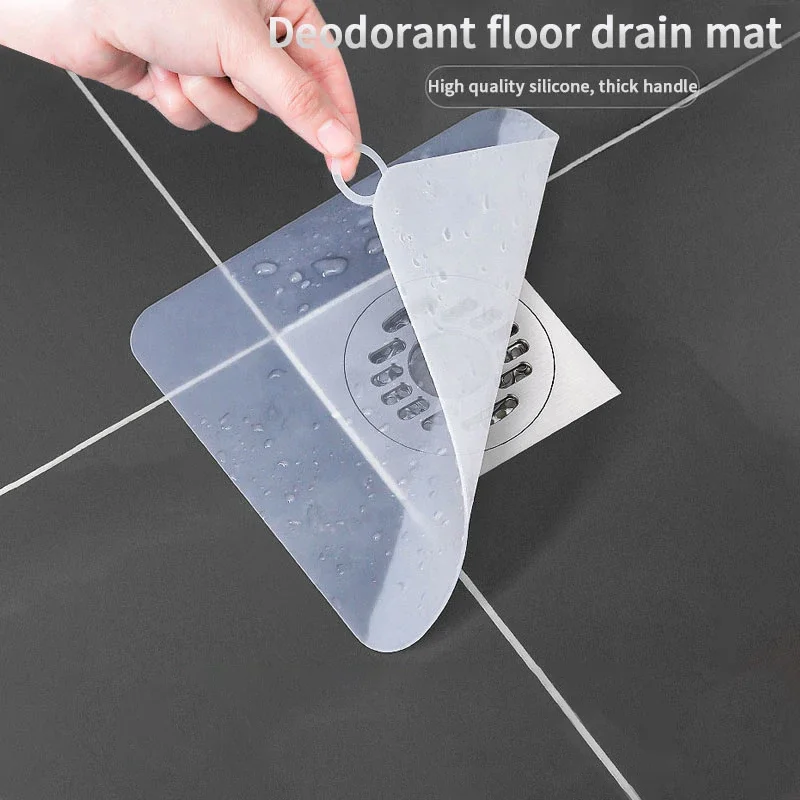 Silicone Floor Drain Deodorant Pad Sewer Anti Odor Floor Drain Cover Sink Water Stopper Sealing Ring Bathroom Floor Drain Cover