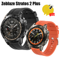 Wristband for Zeblaze Stratos 2 Plus Smart Watch Strap Band Belt Silicone Bracelet Screen protector film For women men