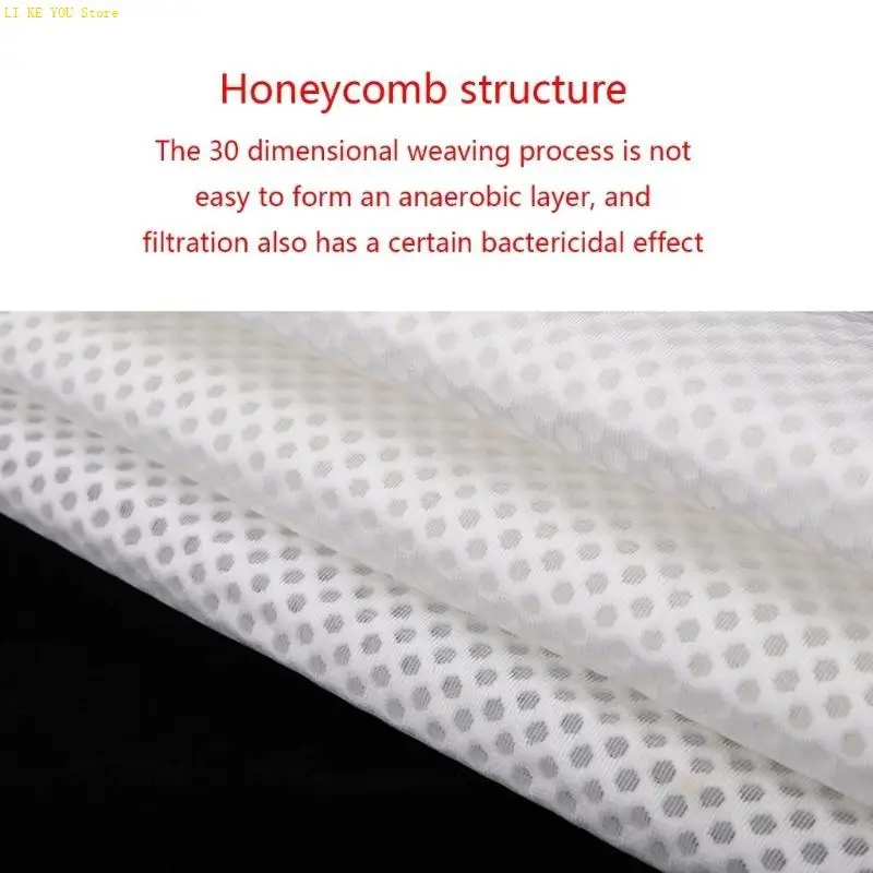 W3JE Aquarium Filter Sheet Biological Honeycomb Structure Filter Cotton for Fish