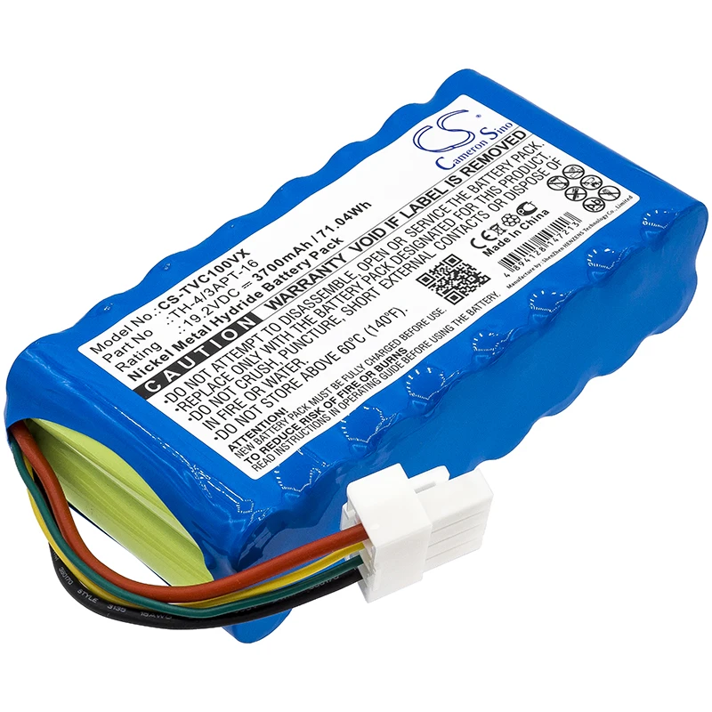 Cameron Sino 19.2V 3700mAh Vacuum Battery TH-4/3APT-16 for Toshiba VC-J1X +TOOL