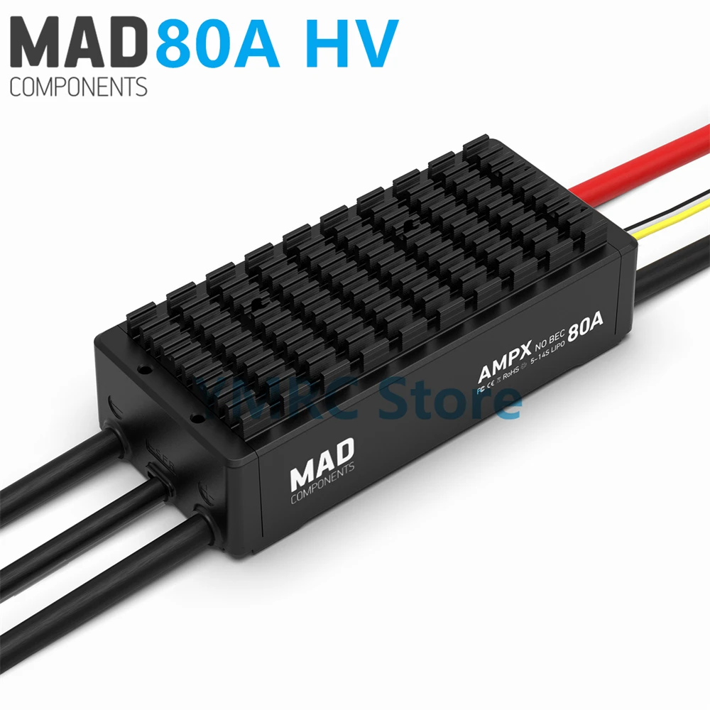 MAD AMPX 40A 60A 80A 120A 200A 5~14S HV Brushless ESC Speed Controller NO BEC for Multi-rotors Agriculture Plant Drones UAV