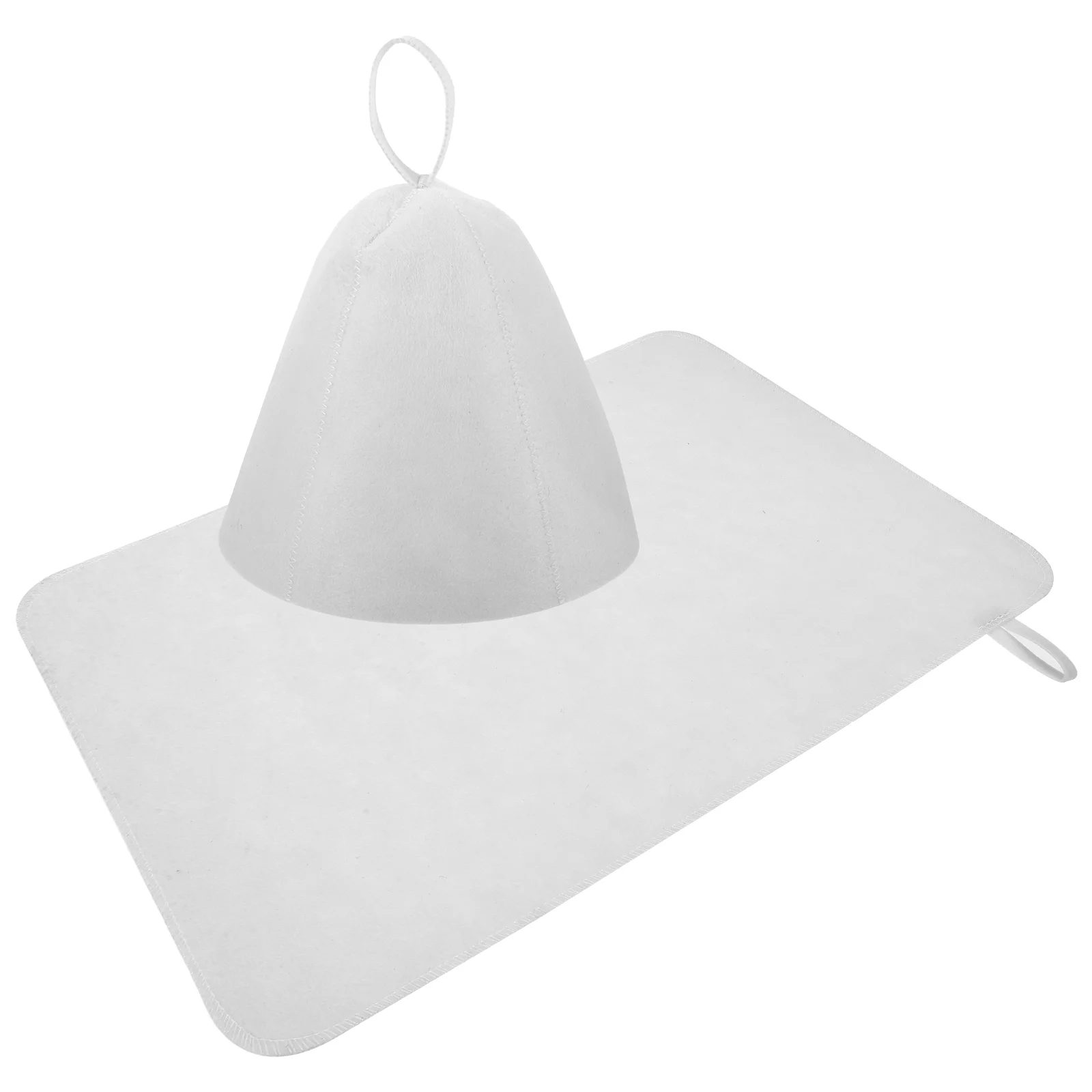 Grand bonnet de douche en feutre doublé de satin épais pour homme, chapeau de sauna, casquettes confortables, gris, approvisionnement en gril