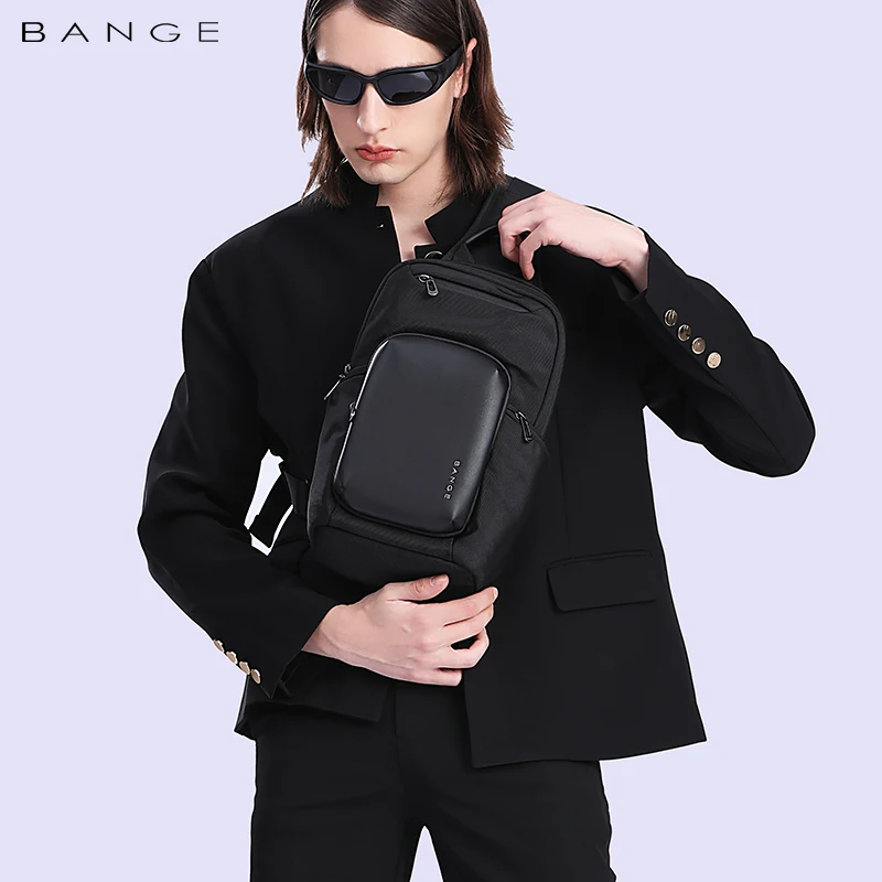 BANGE New Arrival Multifunction Crossbody Bag for Men Shoulder Messenger Bags Waterproof Men Sling Bags with Big Capacity