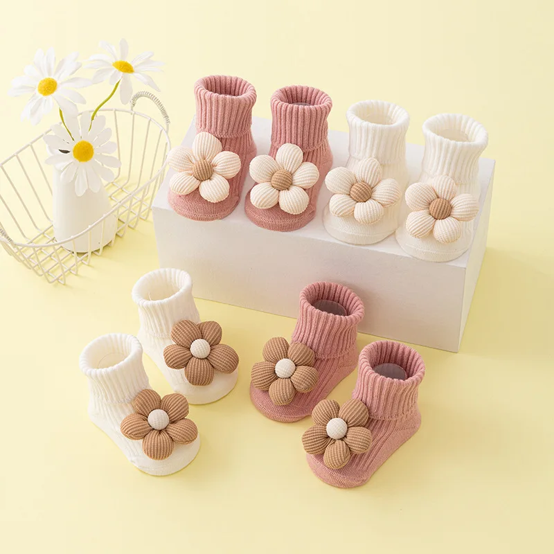 

Детские носки с весенне-осенним хлопком в средней трубке, противоскользящие, без костей и эластичные носки для детей в возрасте от 1 до 3 лет