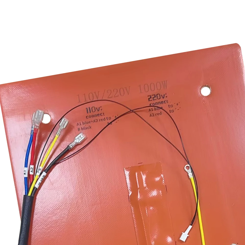 Części zamienne do platformy grzewczej Anycubic Kobra S1/S1C: płytka aluminiowa 8 mm / blacha stalowa / naklejka 1,5 mm i grzałka silikonowa — zdjęcie produktu 3