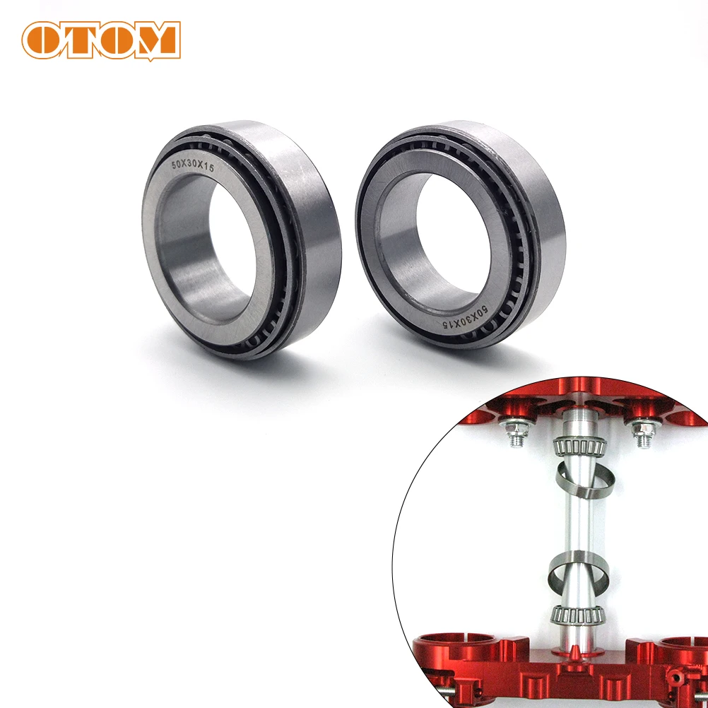 OTOM 1Pair Motorcycle Accessories Triple Clamps Steering Stem Bearing For HONDA  CRF250R 2010-2013 CRF450R 2009-2012 Motocross