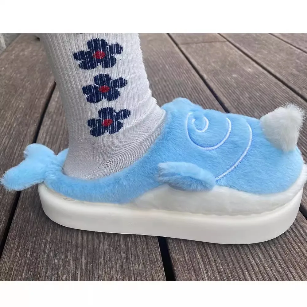 Halloween Genshin Tartaglia Odgrywanie ról Kapcie dla par Śliczne pluszowe kapcie Sky Whale Grube dno Domowe ciepłe odgrywanie ról