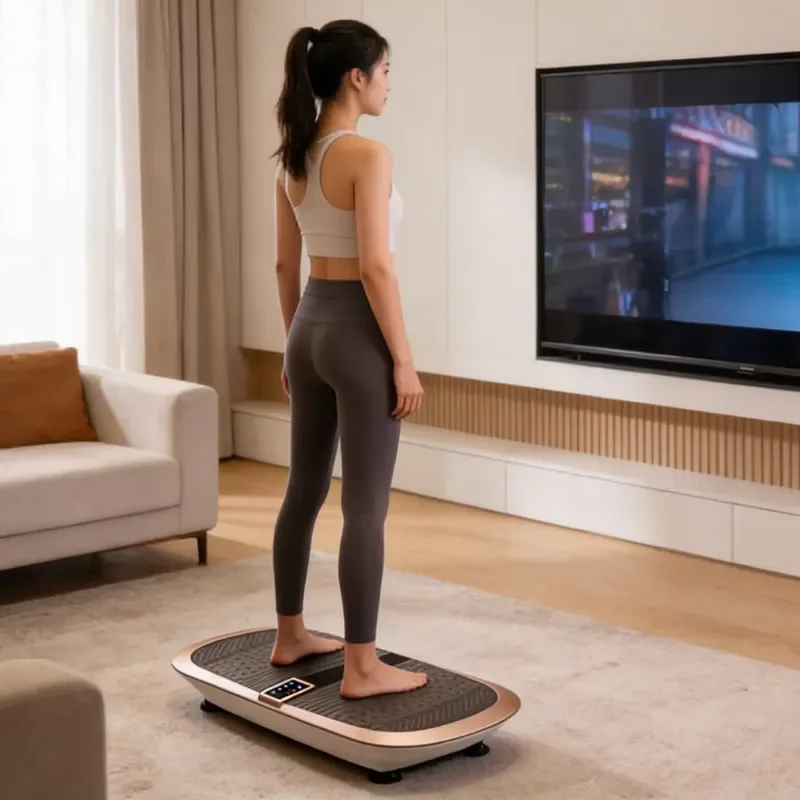 Plataforma Vibratoria de Ejercicio, Máquina de Ejercicio para Todo el Cuerpo, Plataforma de Fitness con Vibración