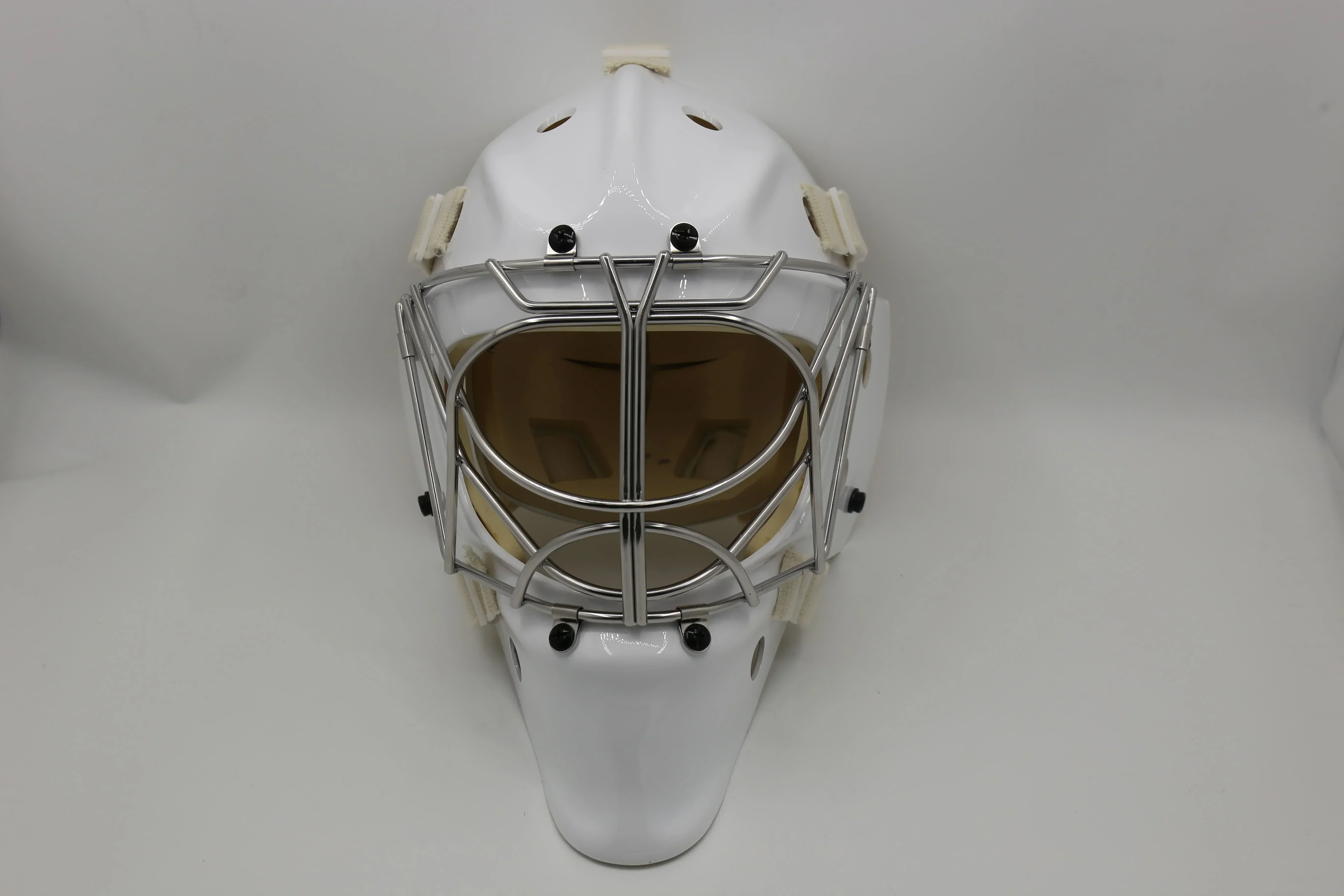 Exquisite Workmanship Full Face Shield  Hockey Goalie Helmet With Stainless Steel 304 Cage