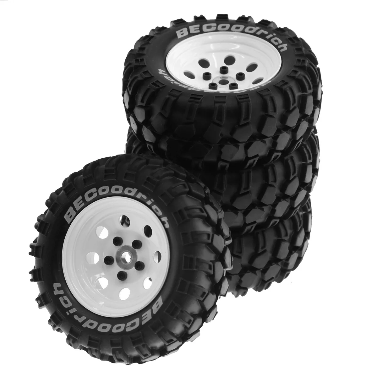 

Tire for 1/10 RC Crawler TRX4 SCX10 D90 4103 90046 FR4 FMS NT4-White