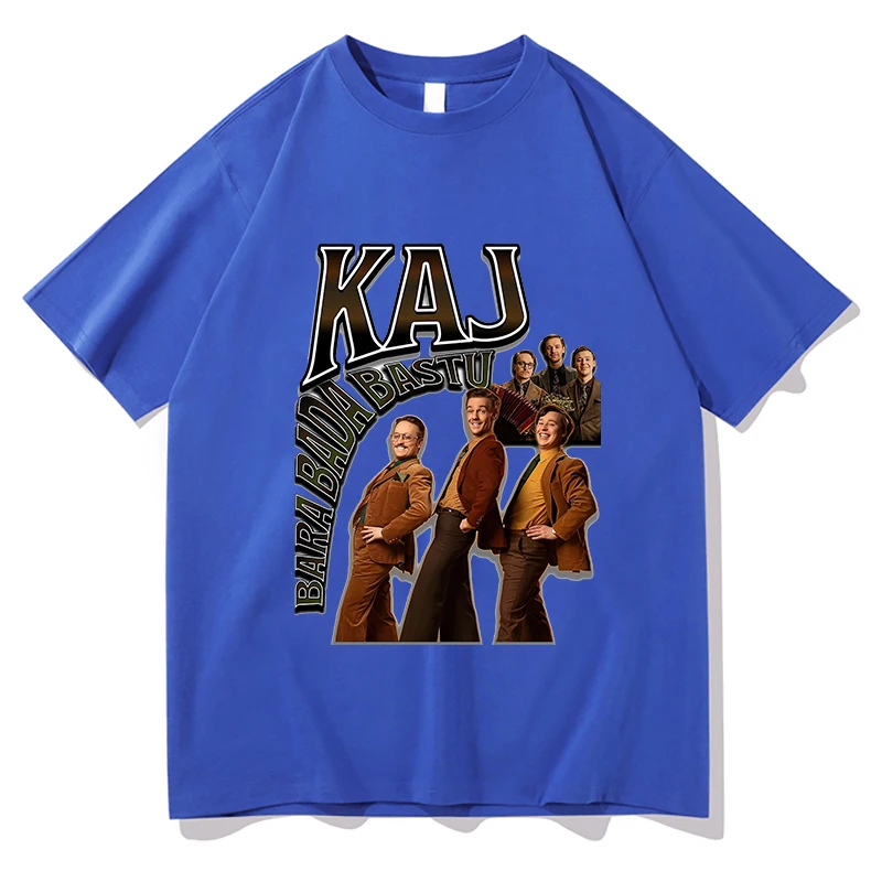 الجديد في يوروفيجن 2025 كاج بارا بادا باستو السويد يوروفيجن 2025 تي شيرت الرجال النساء الاتجاه قصيرة الأكمام للجنسين 100% ملابس علوية من القطن #5