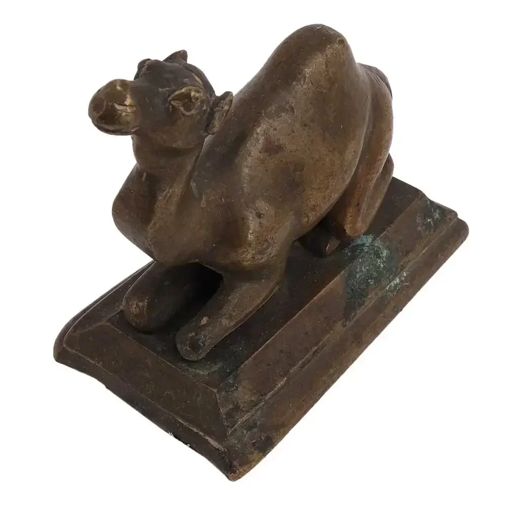 Wholesale Price Handmade Golden Copper Realistic Camel Sculpture Statue Declaration Decorative Gifts Hot Selling