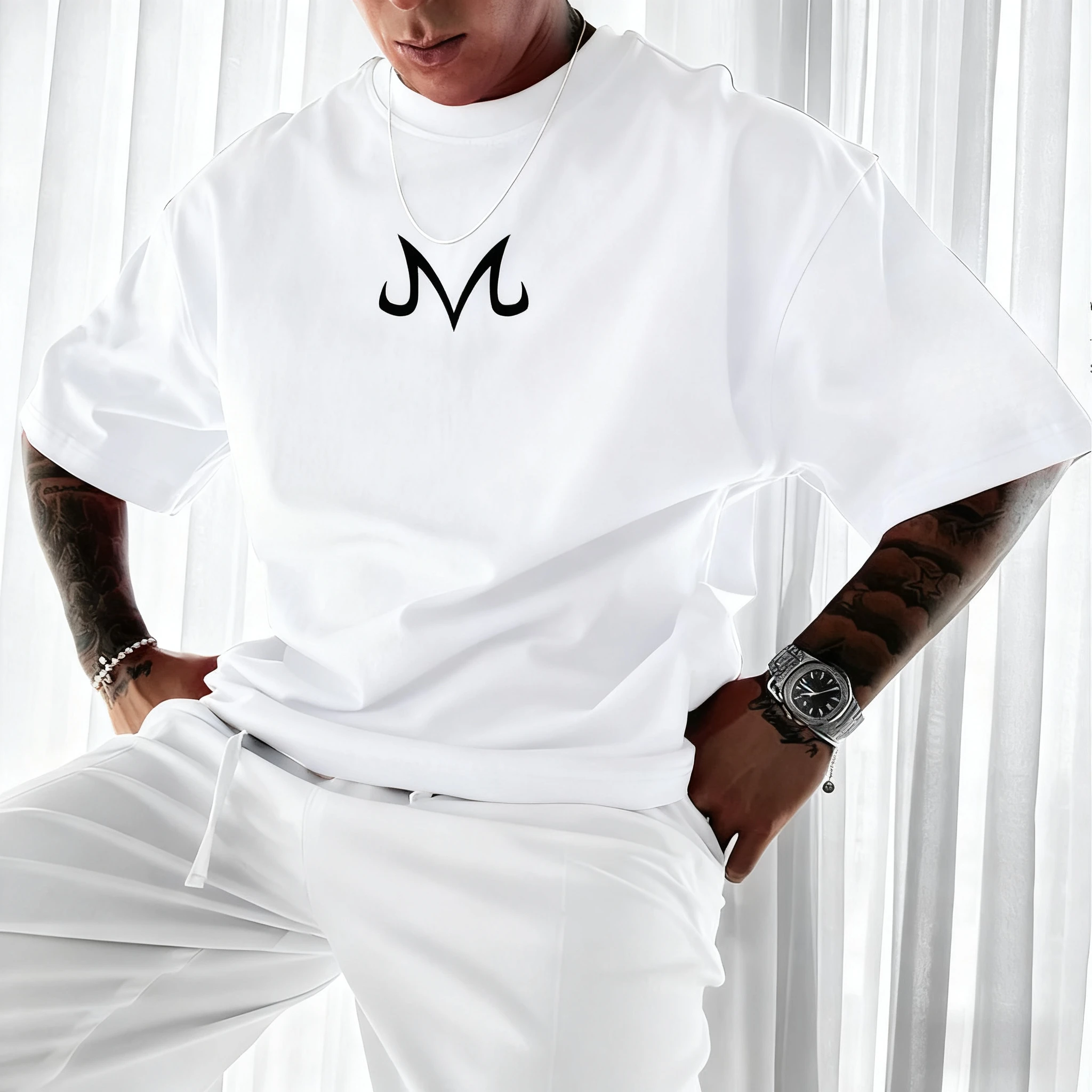 De nieuwste Dragon Ball Anime ronde hals korte mouwen Amerikaanse stijl losse en ademende sport-T-shirts voor mannen en vrouwen ins