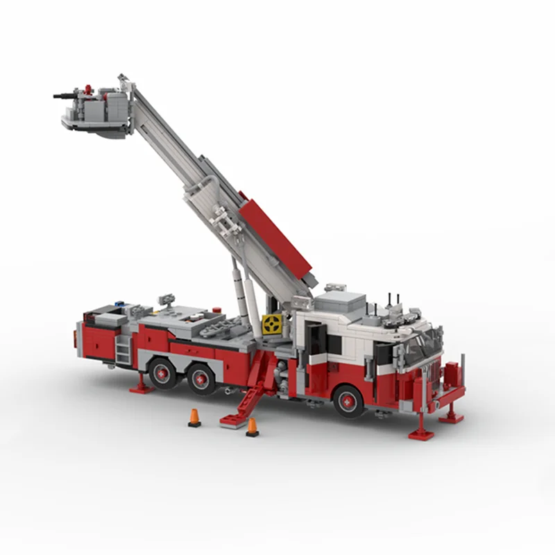 Kit de Construction de cuisine de l'enfer Moc, 1365 pièces, véhicule de sauvetage Detai, blocs de Construction éducatifs, jouets d'anniversaire, cadeau