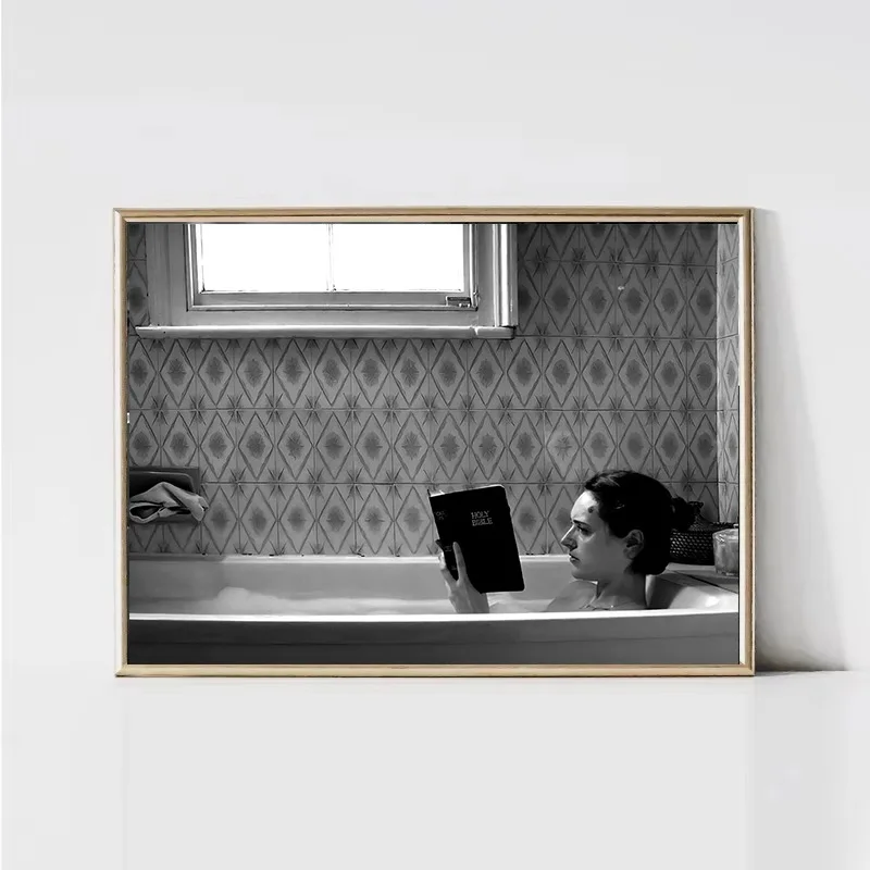 Black and White Classic Movie Scenes Poster Friday Fleabag Funny Photography Canvas Painting Wall Art for Bathroom Home Decor
