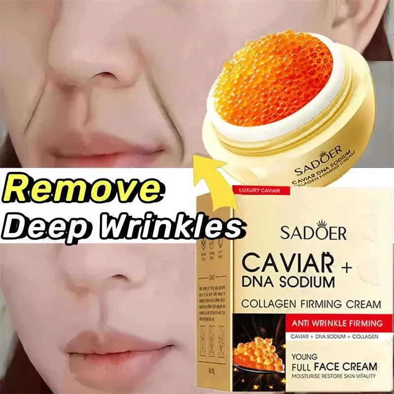 

Caviar Anti-Wrinkle Face Cream Rejuvenation Firming Lifting Fade Fine Lines Moisturizing Whitening Invisible Pore Beauty Health