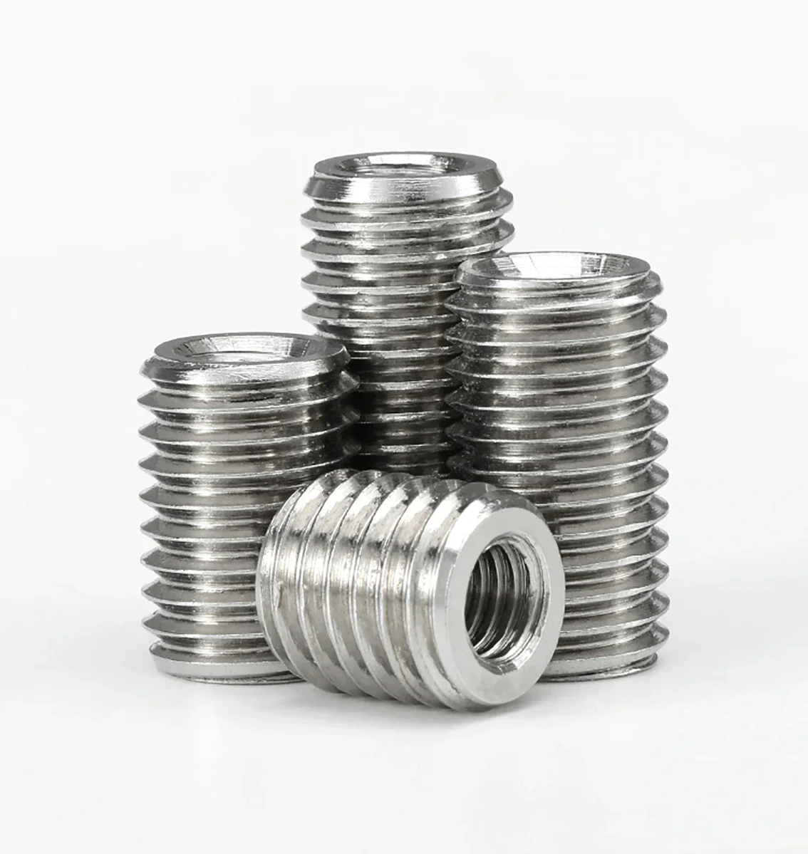 M6 M8 M10 M12 Internal Outside Thread Nut 304 Stainless Steel Adapter Screw Sheath Thread Insert Sleeve Conversion Nuts