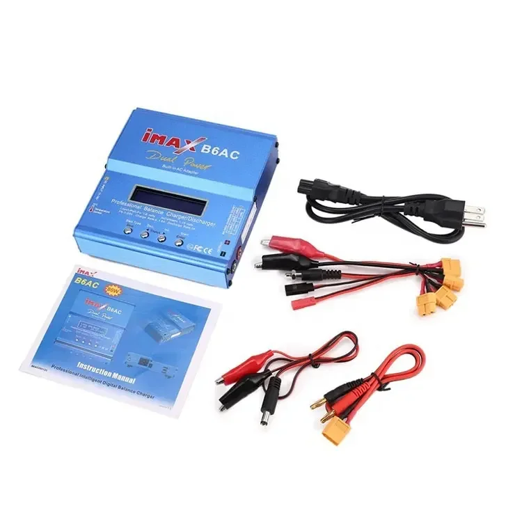 

l # For IMAX B6 AC 80W B6AC Charger Dual Power Professional Balance Discharger For Li-ion Nimh Nicd 2-6S Lipo Battery RC Hobby