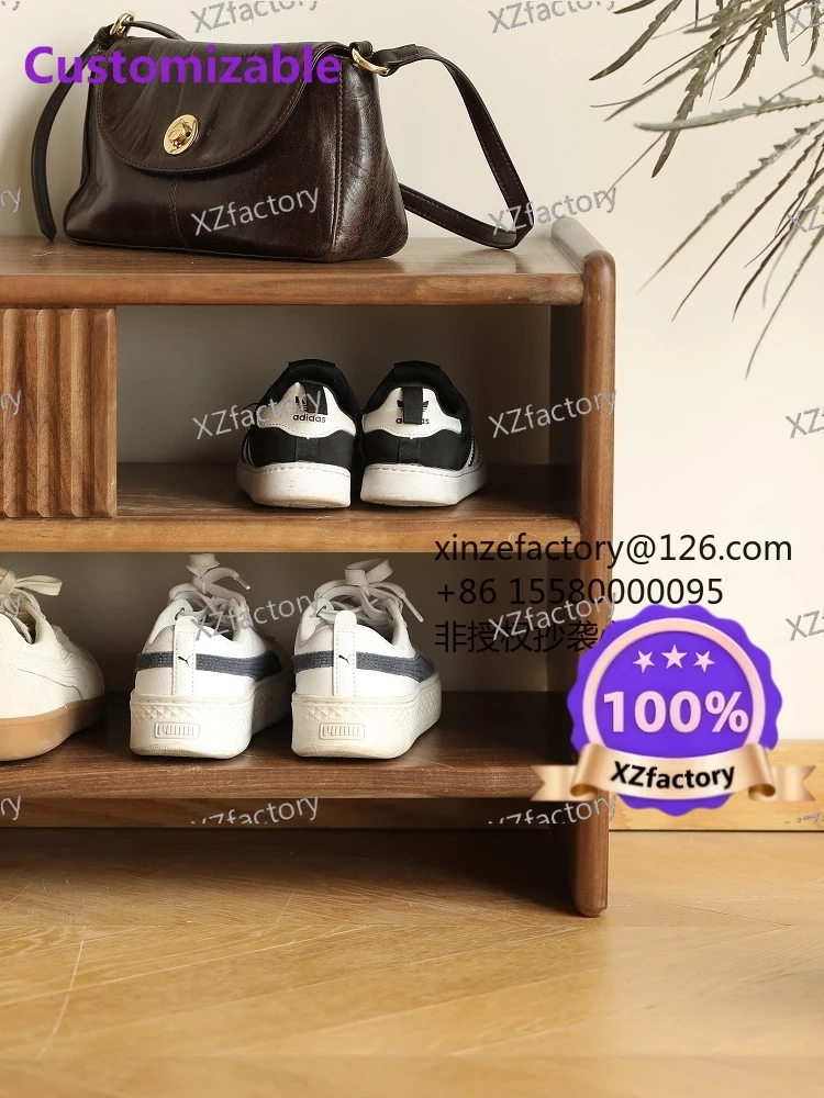 Factory Direct 2026 Top RatedYisu solid wood shoe changing stool enters the door and enters the entrance, shoe rack can sit, sho