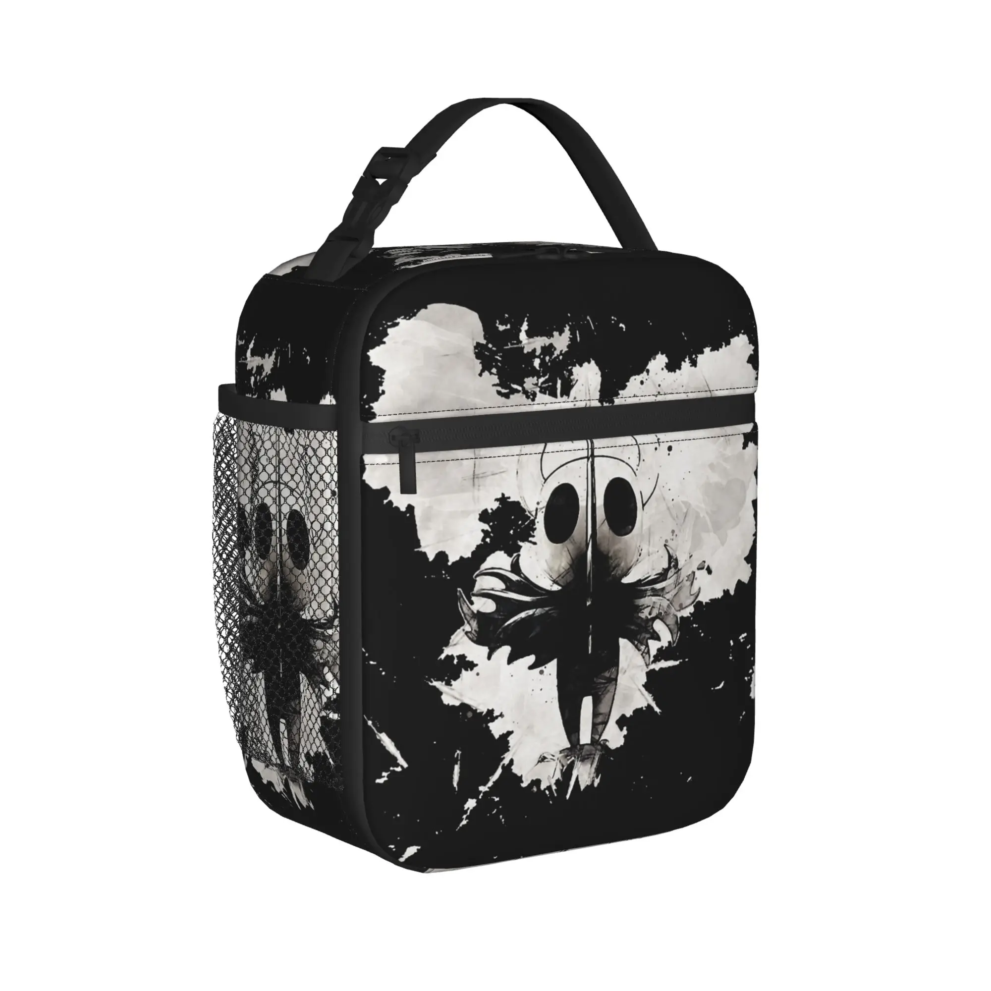 Kawaii Insulated Lunch Bags Cooler Bag Reusable,Lunch Container Hollow Knight  Leakproof Tote Lunch Box Food Storage Bags