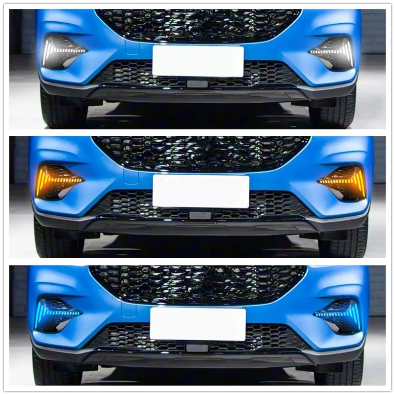 

For MG ZS 2020-2022 LED Daytime Running Lights Turn Signal Fog Light Accessories DRL Light