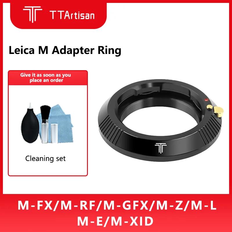 حلقة محول العدسة TTAartisan لعدسة تركيب Leica M إلى Sony E FUJI X/FX GFX Nikon Z Canon R X1D Sigma Lumix Leica L Mount Camera
