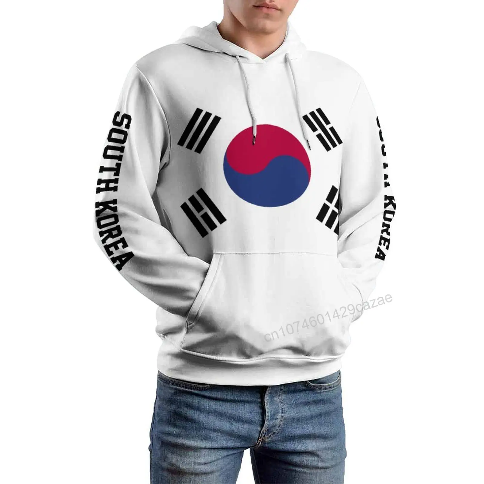 

South Korea Country Flag 3D Hoodie Polyester Cool Men Women Harajuku Sweatshirt Unisex Casual Pullover Hoodies