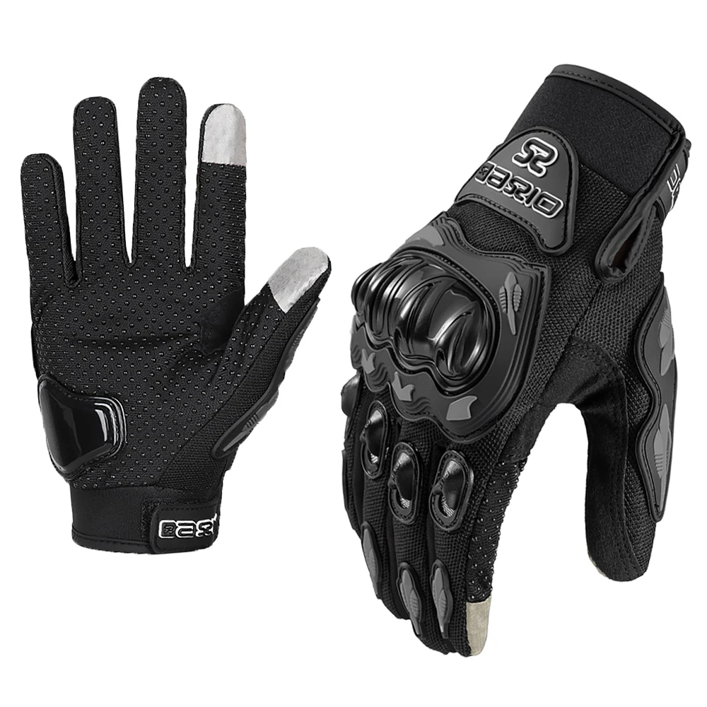 Zomer ademende motorhandschoenen met volledige vingers Antislip Slijtvaste motorcross racehandschoenen Touchscreen Moto Biker-handschoenen