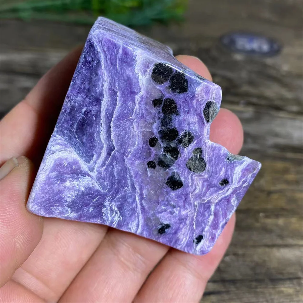 Natural Quartz Crystal Charoite Gemstone Free Body Reiki Aura Minerals High Quality Home Decoration Beauty