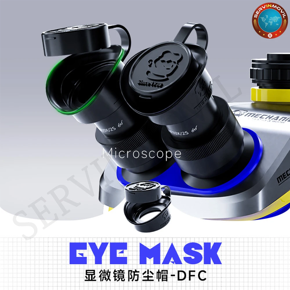 MECHANIC DFC Microscope Dustproof Cap Soft Silicone Eyepiece Cover for Trinocular Stereo Industrial Microscope Eyepiece Lens