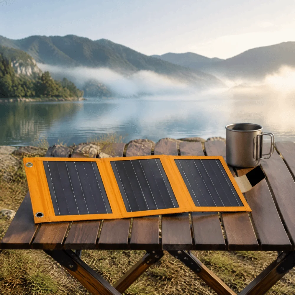 USB Port Solar Panel Charger 10W 5V Waterproof Portable Solar Charger Folding Design Flexible Design Solar Power Bank