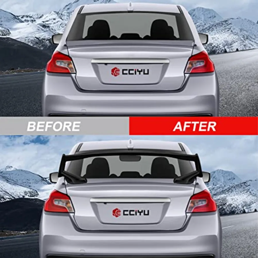 Spoiler per bagagliaio posteriore per Subaru WRX STI Sedan 20152021 e 20052016 Scion tC Finitura nera opaca Design aerodinamico Migliora V