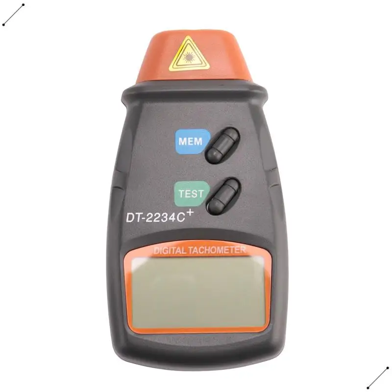 Digital Tachometer Rpm Meter Non-Contact 2.5Rpm-99999Rpm Lcd Display Speed Meter DT2234C Tester Speed RPM Counter