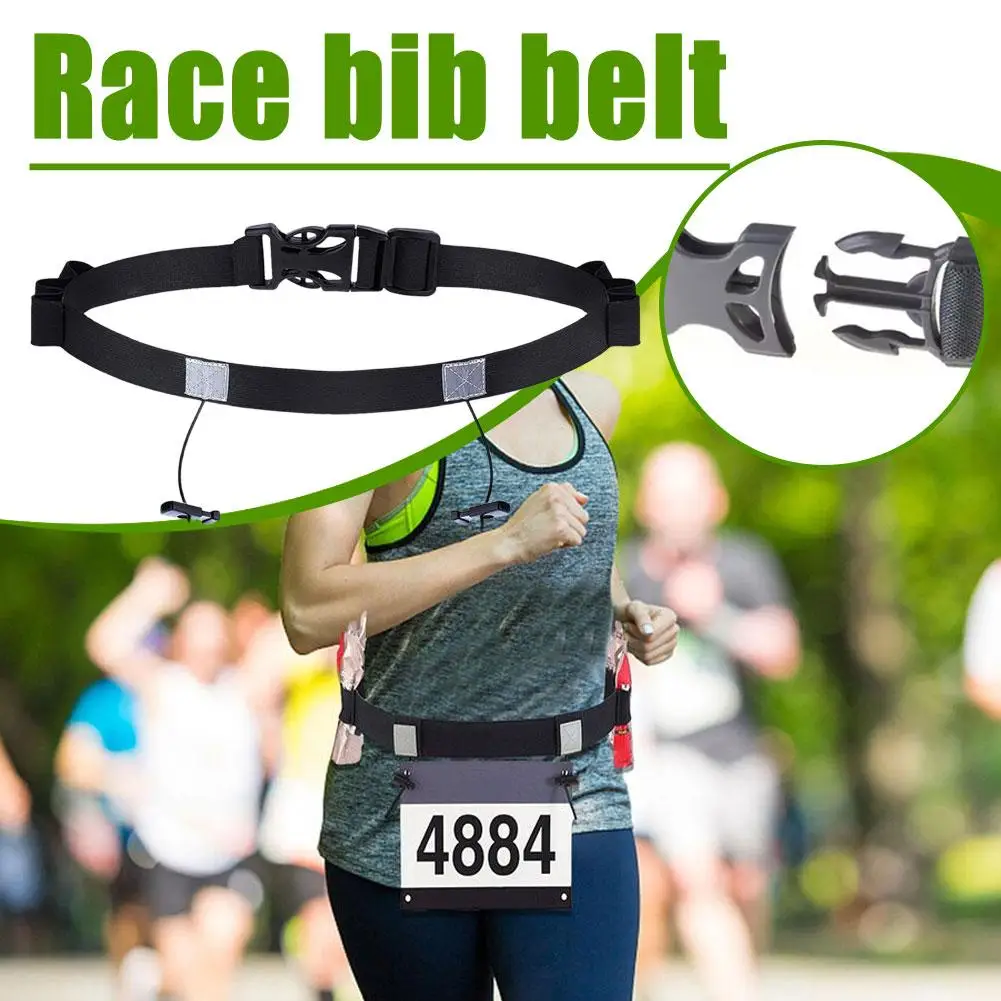 Marathon Running Competition Number Plate Belt Name Belt Unisex Triathlon Waistband Competition Sports Sticker Marathon M5K3