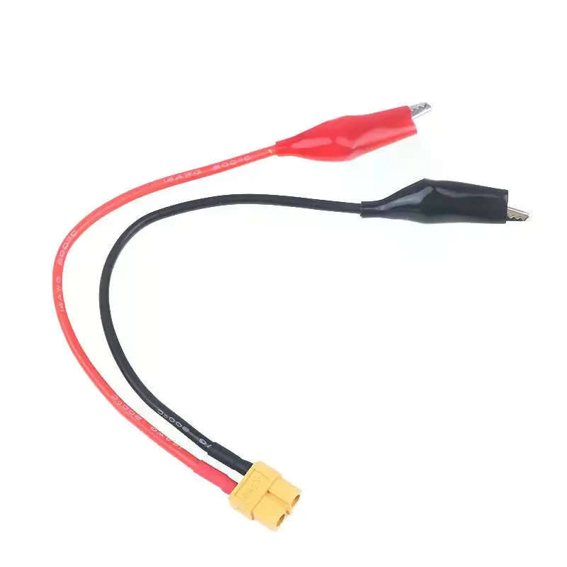 1/3/5Pcs XT60 Connector Cable Alligator Clips For Measure Tool SKYRC NC2500 Pro Motor Run-in Line 14AWG Power Connection Cable
