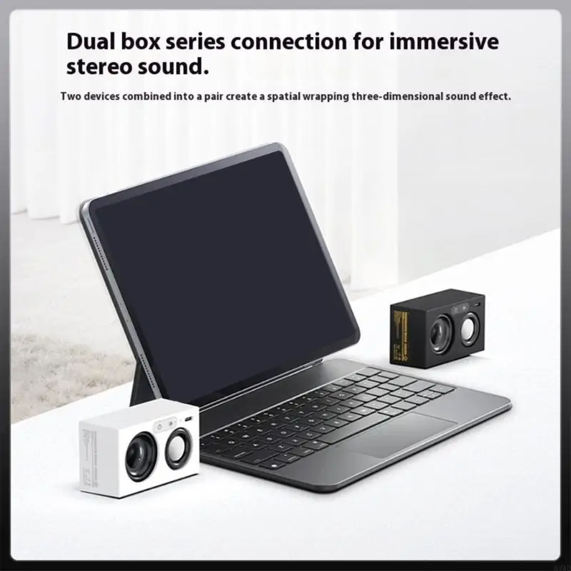 Outdoor BT5.3 Speaker Long Battery Service Metal Body Travel Friendly Auditory H8WD
