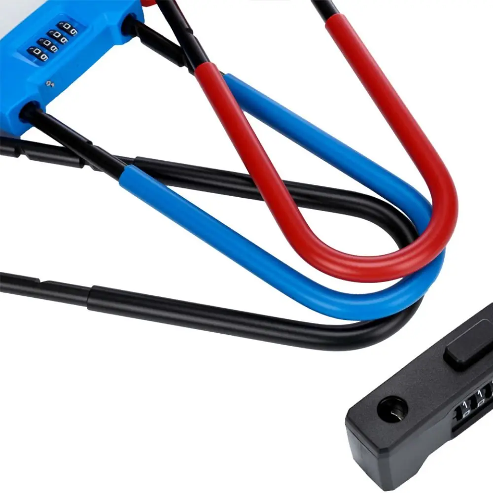 

Adjustable Shackle Combination Lock Heavy Duty U-Shape Security Padlock Anti-Theft Long Shackle Glass Door Lock Glass Door