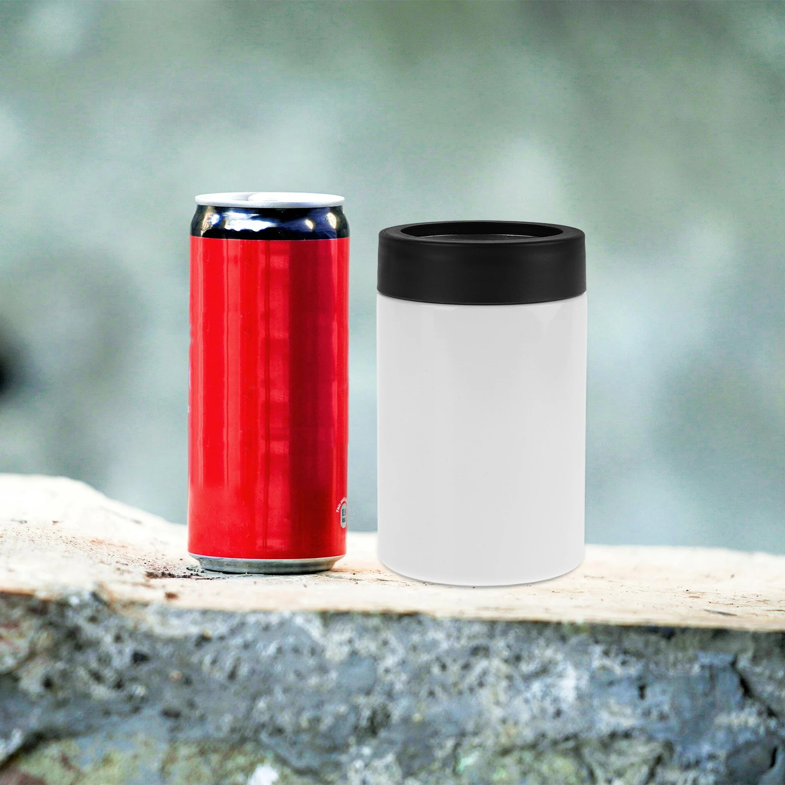 

12oz Stainless Steel Can Cooler Insulated Sublimation Beverage Holder Blank Coolers Metal Bottle Kitchen Bar Supplies Heat