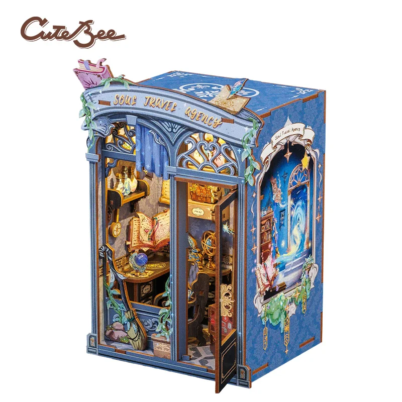 

CuteBee Hot Sale CWGA Series Diy Book Nook3D Wooden Puzzle Miniature Book Nook Diy Miniature House Diy Craft Kit