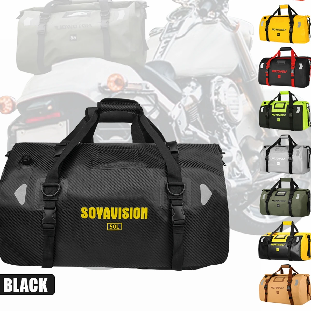 

Водонепроницаемая сумка-рюкзак для мотоцикла на сиденье/багажник, 20л/40л/66л/100л, для пикника, путешествий, активного отдыха