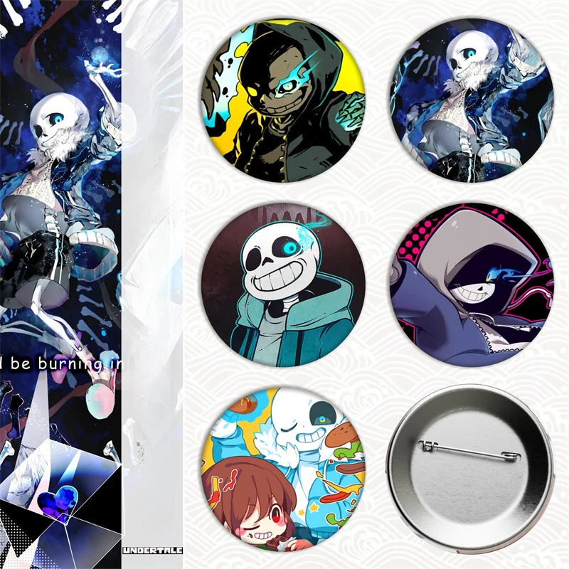 Значок в виде игры Undertale, 5,8 см, искусственная мечта, значок с эмалью, значок для рюкзака, шляпы, поклонников, подарок